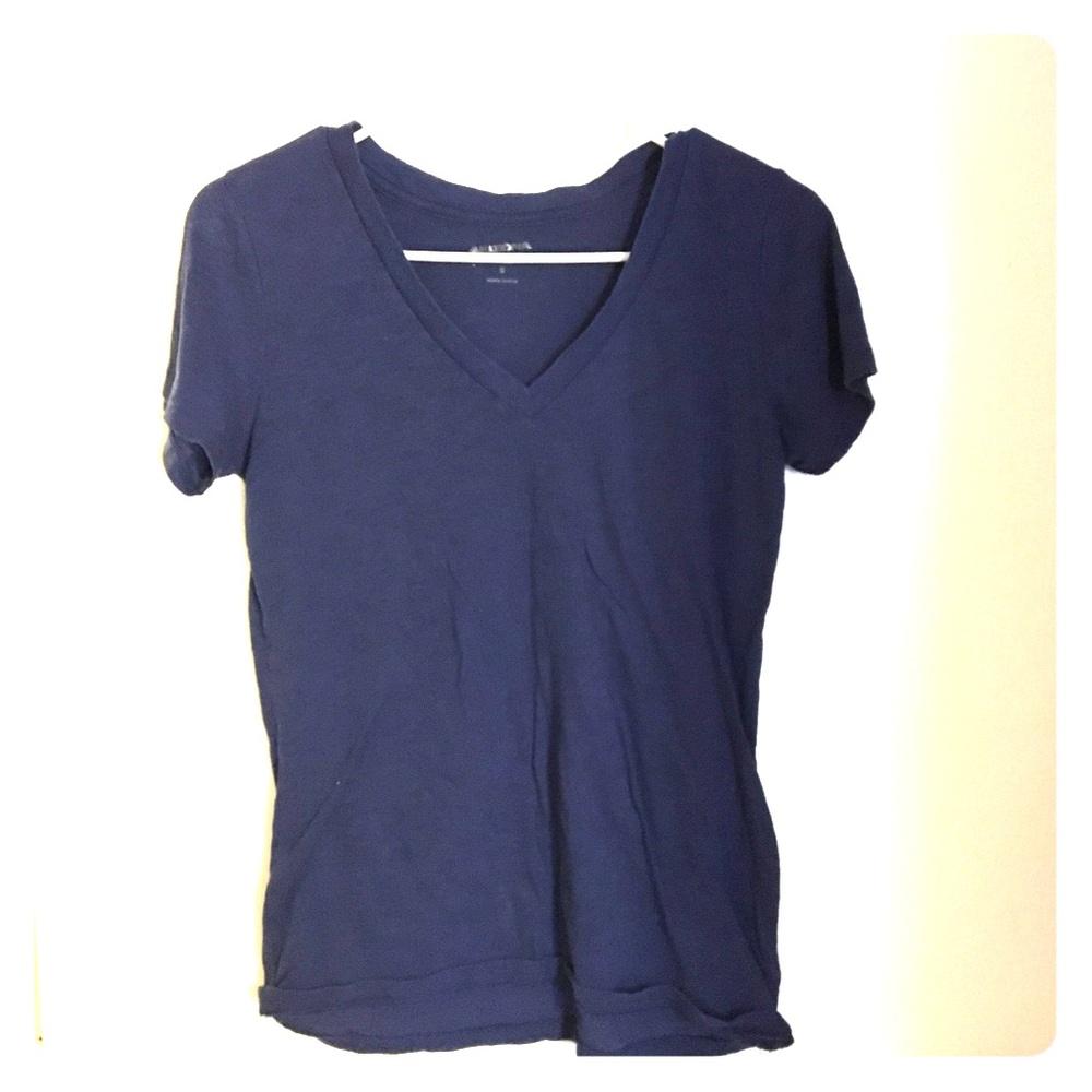 Navy Arizona Jeans V-neck